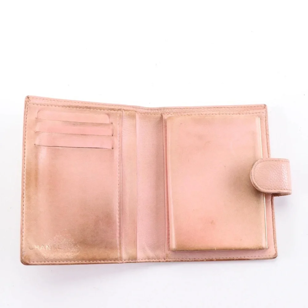 Chanel Caviar leather wallet pink - Picture 3 of 8